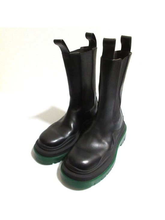 Bottega Veneta the Tire Leather Side Gore Chelsea Boots Lug  display picture 3